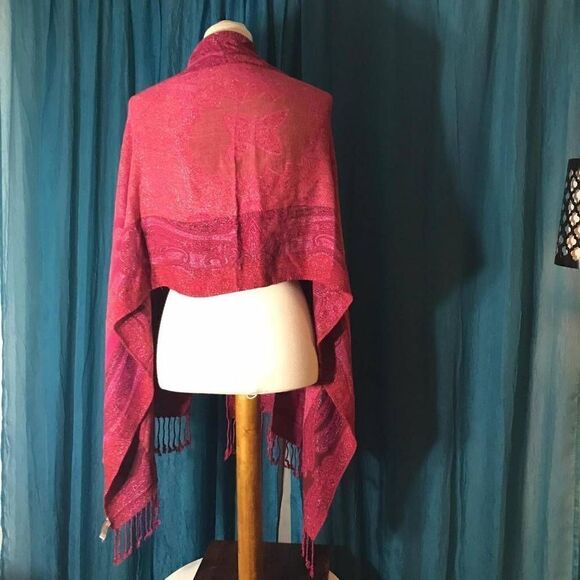 Collectioneighteen "Reddish" Boho Pasely Wrap/Scarf - Picture 5 of 7